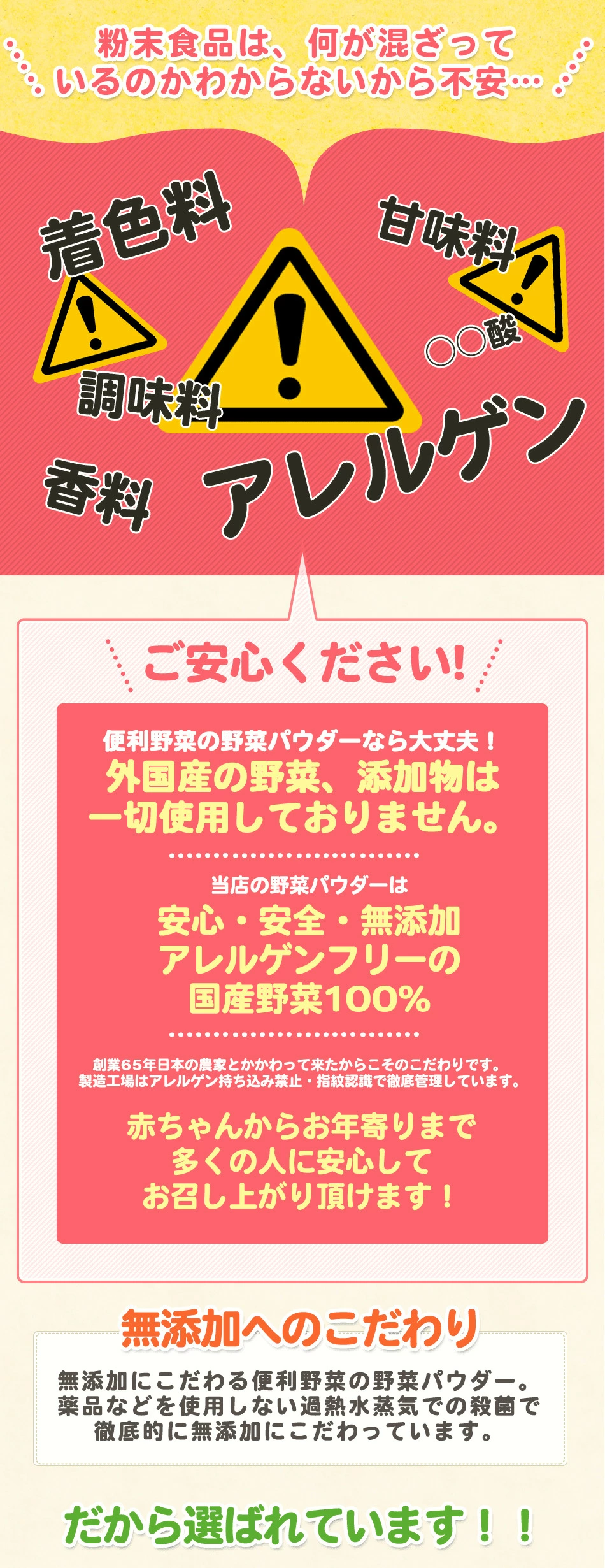 お試し5品セット（メール便送料無料）【国産野菜100%・無添加粉末】｜nacona(ナコナ)-三笠産業